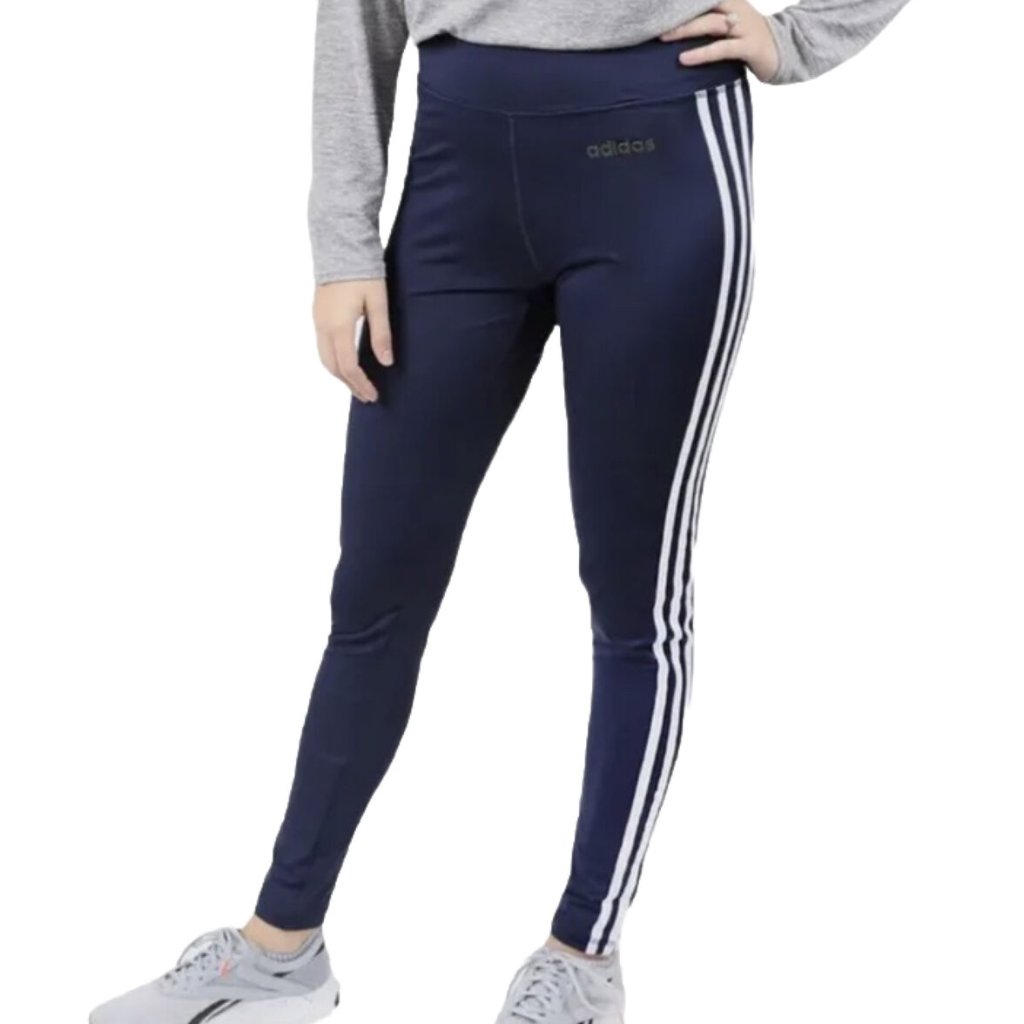 Adidas New Leggings Pants Tights Large Navy Aeroready C2